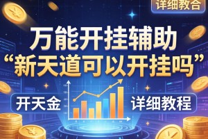 万能开挂辅助“新天道可以开挂吗”开挂详细教程