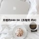 方程豹840-50（方程豹 豹8）